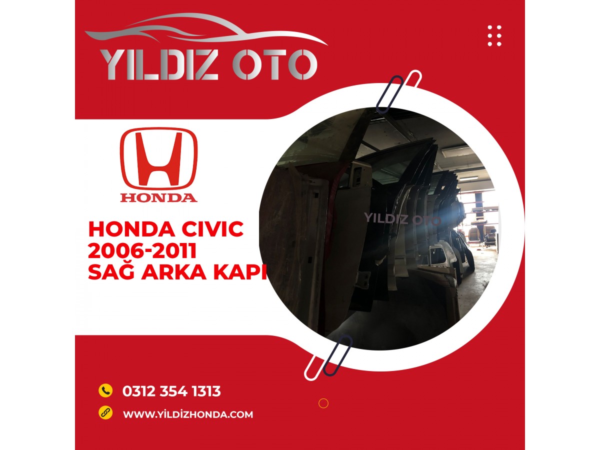 Honda cıvıc 2006-2011 sağ arka kapı