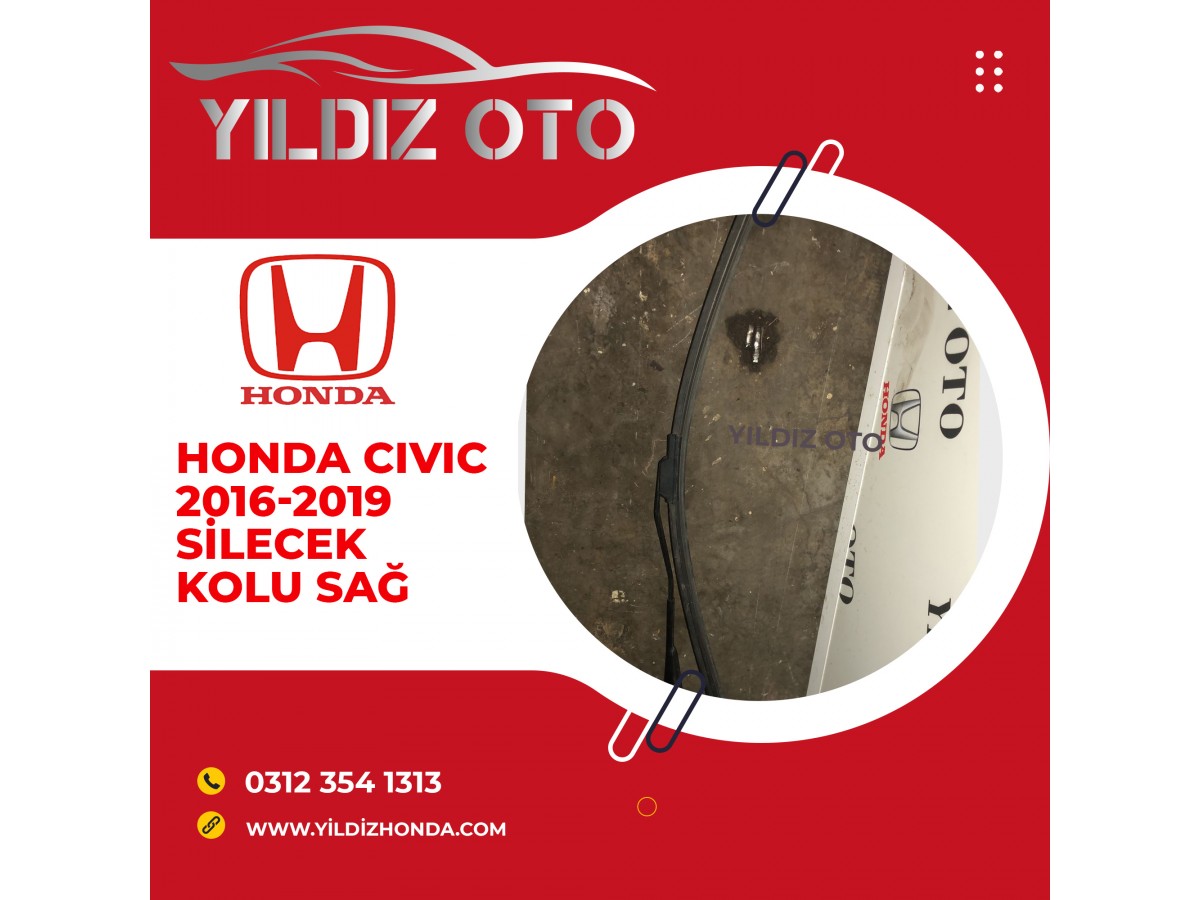 Honda cıvıc 2016-2019 silecek kolu sağ