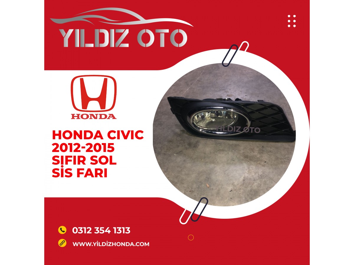 Honda cıvıc 2012-2015 sıfır sol sis farı