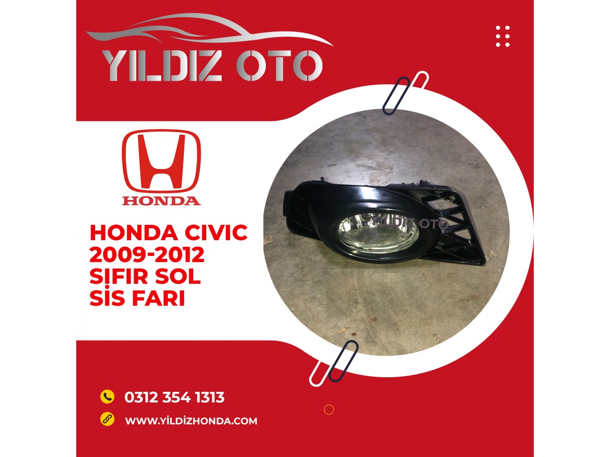 Honda cıvıc 2009-2012 sıfır sol sis farı