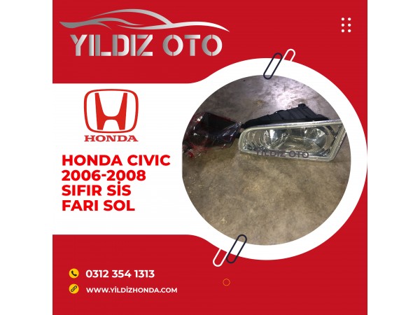 Honda cıvıc 2006-2008 sıfır sis farı sol