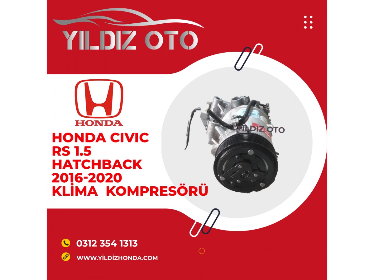 Honda cıvıc rs 1.5 hatchback 2016-2020 klima kompresörü